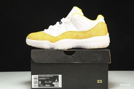 11 “Yellow Air Jordan AH7860-107 Low Snakeskin” 0901